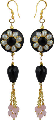 Pearlz Ocean Precise Agate, Quartz Alloy Drops & Danglers