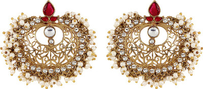 

Pink Rose Golden Appeal Metal Drop Earring