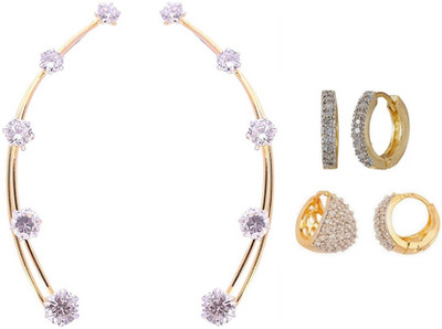 

Jewels Gehna Cubic Zirconia Alloy Earring Set