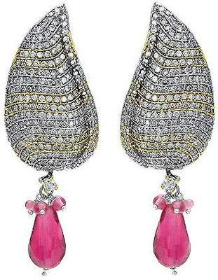 

Johareez Beautiful Pearl Copper Drop Earring
