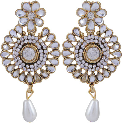 

Pink Rose Princess Charm Alloy Drop Earring