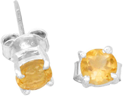 

YugshaJewels Elegant YJE-1950 Citrine Sterling Silver Stud Earring