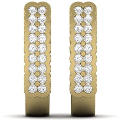 

Kataria Jewellers Floral Silver Hoop Earring