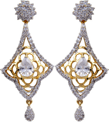 

Pink Rose Princess Charm Alloy Drop Earring
