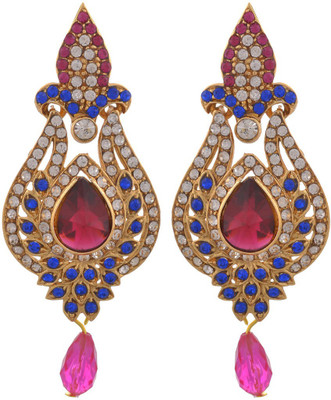 

Blacksmith Blue Sapphire Crystal Metal Drop Earring