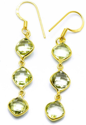 

YugshaJewels Quartz Sterling Silver Dangle Earring