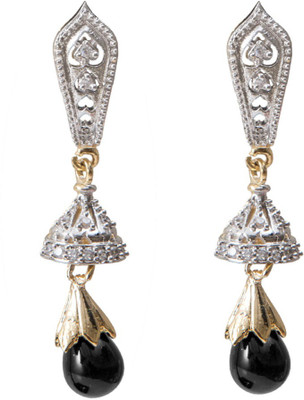 

Taj Pearl Designer Ad Alloy Jhumki Earring