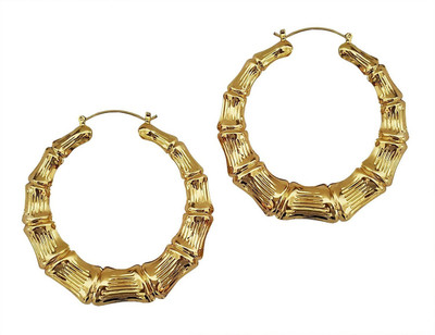 

Mehrunnisa 18k Gold Tone Big Round Hoop For Women Metal Hoop Earring