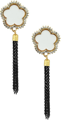 Shining Jewel Latest Party Crystal Alloy Tassel Earring