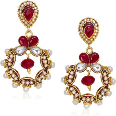 

Meenaz Exclusive Amazing Cubic Zirconia Alloy Chandelier Earring