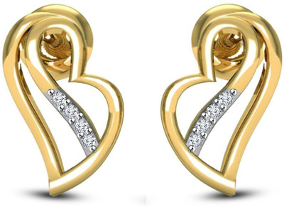 

Anopchand Tilokchand Jewellers Lever Back Cubic Zirconia Silver Stud Earring