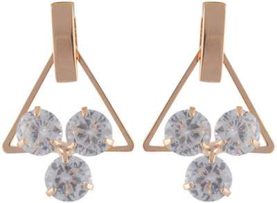

High Trendz Trendy Cubic Zirconia Alloy Stud Earring