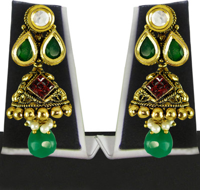 

Zaveri Pearls Traditional Earring Zinc Drop Earring