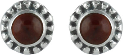 

Abhooshan Precious Stones Garnet Sterling Silver Stud Earring