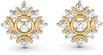 

Vachya JTP-13 Yellow Gold 14kt Diamond Stud Earring(Yellow Gold Plated)