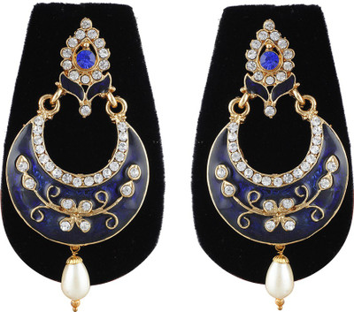 

Aaishwarya Meena Crystal Alloy Chandbali Earring