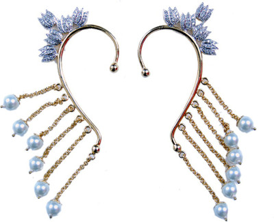 

Uzuri Beautiful Sparkling combo of 2 Copper Cuff Earring