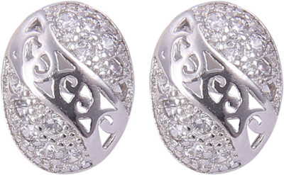 

Abhooshan Sparkle wind Cubic Zirconia Sterling Silver Stud Earring