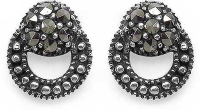 

Johareez Floral Cubic Zirconia Sterling Silver Stud Earring