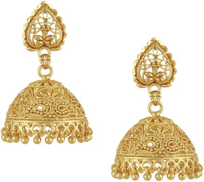 Shining Jewel 24K Designer Brass Jhumki Earring