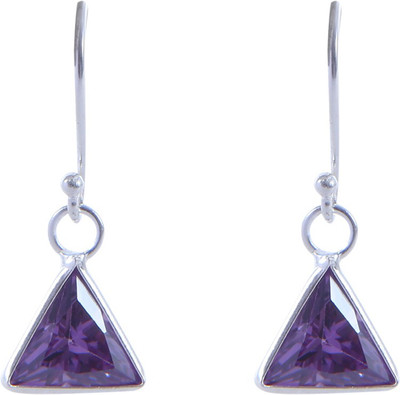 

Abhooshan Color Delight Cubic Zirconia Sterling Silver Dangle Earring