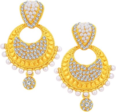 

Sukkhi Fascinating Chandbali Gold Plated AD Alloy Chandbali Earring