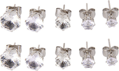 Magideal Round Shape Stainless Steel Plug Earring