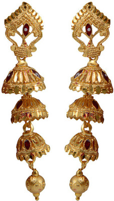 

Taj Pearl Traditional Alloy Drop Earring