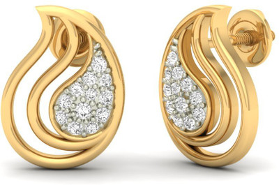 

Jewels5 Aanya Yellow Gold 14kt Diamond Stud Earring(Rhodium Plated)