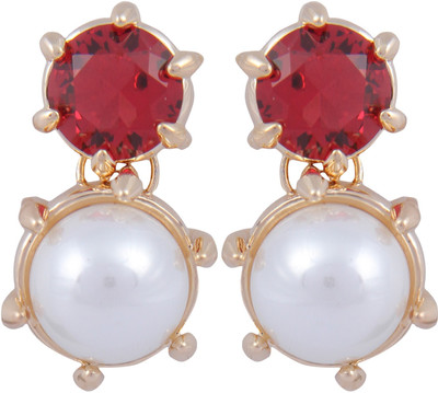 

Pink Rose Princess Charm Alloy Drop Earring