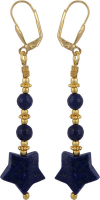 

Pearlz Ocean Beautiful Lapis Lazuli Alloy Clip-on Earring