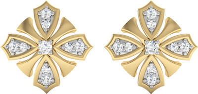 

Vachya ERA Yellow Gold 14kt Diamond Stud Earring(Yellow Gold Plated)