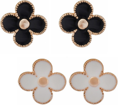 

Aaishwarya Multicolour Floral Alloy Earring Set
