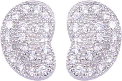 

Abhooshan Tender Heart Cubic Zirconia Sterling Silver Stud Earring