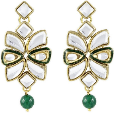 Karatcart Aaeesha Kundan Hoops Earrings For Women Karatcart Aaeesha Kundan Hoops Earrings For Women