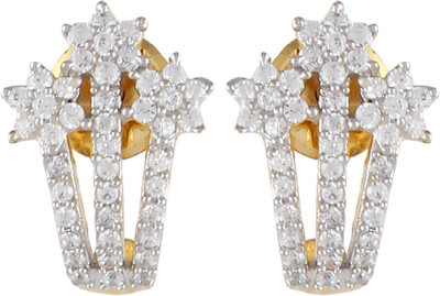 

Affinity Exquisite CZ Floral Cubic Zirconia Silver, Alloy Stud Earring