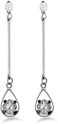 

Jazz Jewellery Fancy Style Designer Silver Stones Studded Hanging Earring Alloy Drop Earring