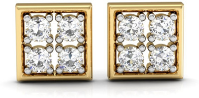 

Vachya JTP-18 Yellow Gold 14kt Diamond Stud Earring(Yellow Gold Plated)