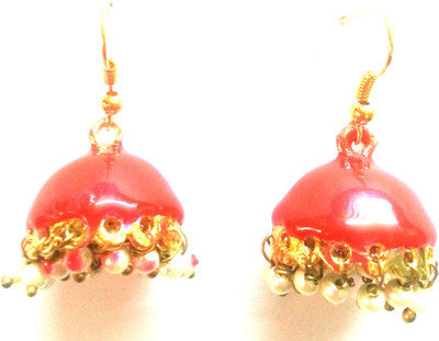

Kshitij Jewels Meenakari- Azure Color of Heaven Alloy Jhumki Earring