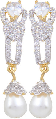 

Pink Rose Princess Charm Alloy Drop Earring