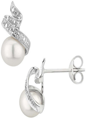 AG Jewellery Kirti Swarovski Crystal Sterling Silver Stud Earring