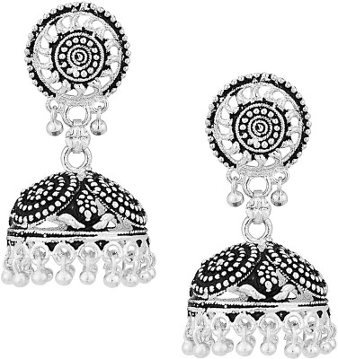 Shining Jewel Fancy Traditional Brass Jhumki Earring