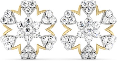 

Vachya Era Yellow Gold 14kt Diamond Stud Earring(Yellow Gold Plated)