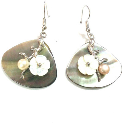 

6 Lotus SHELL Shell Dangle Earring