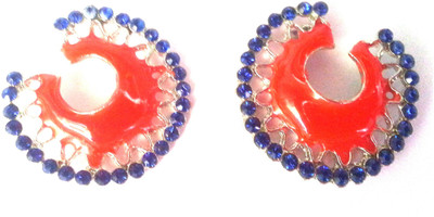 

Kshitij Jewels Meenakari- Azure Color of Heaven Alloy Stud Earring