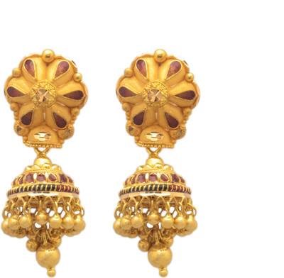 4% OFF on Paliwal Jewelers Bansuri Yellow Gold 22kt Jhumki Earring 4% OFF on Paliwal Jewelers Bansuri Yellow Gold 22kt Jhumki Earring