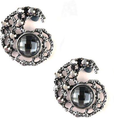 

Jazz Jewellery CZ Jewellery Design Black Stud Pearl Alloy Stud Earring