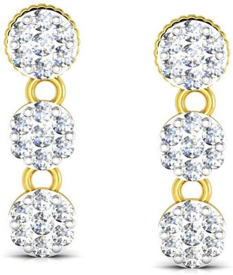 

Avsar Jyoti Yellow Gold 18kt Swarovski Crystal Stud Earring