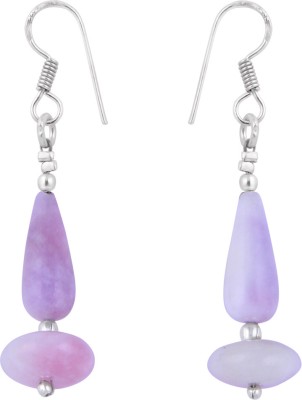 Pearlz Ocean 2.5 Inch Dyed Quartzite Roundel and Round Shaped Alloy Drops & Danglers
