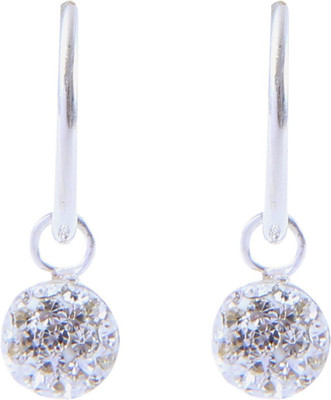

Abhooshan Color Delight Crystal Sterling Silver Hoop Earring